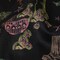 1 Yard Stretch Cotton Sateen Black Trees and Windows Summer Nights Print Citrus Collection